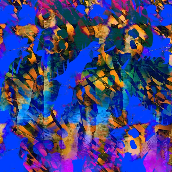 Ботанічна Композиція Абстрактний Фон Дивовижного Тканинного Фону Вітальна Листівка Текстильний — стокове фото