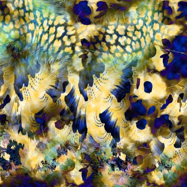 Karışık iz kalıpları, zincirli leopar deseni