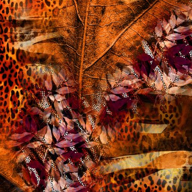 Yazdır, Afrika Hayvan İzleri. Klasik Doğal Şablon. Siyah Egzotik Hayvan Modeli. Tekstil Giysi Tasarımı..