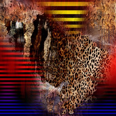 soyut güzel renkli kombinasyon deseni