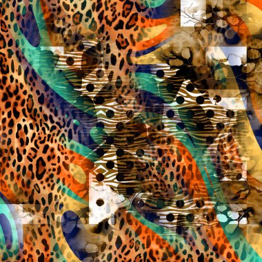 soyut güzel renkli kombinasyon deseni