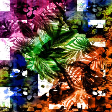 soyut güzel renkli kombinasyon deseni