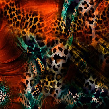 Karışık iz kalıpları, zincirli leopar deseni