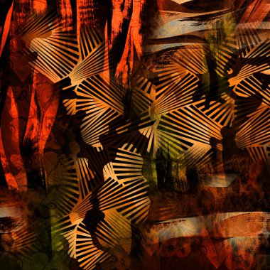 Yazdır, Afrika Hayvan İzleri. Klasik Doğal Şablon. Siyah Egzotik Hayvan Modeli. Tekstil Giysi Tasarımı..