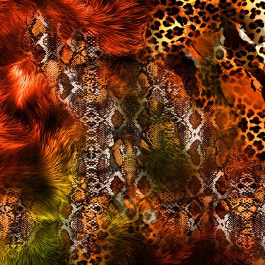 Yazdır, Afrika Hayvan İzleri. Klasik Doğal Şablon. Siyah Egzotik Hayvan Modeli. Tekstil Giysi Tasarımı..