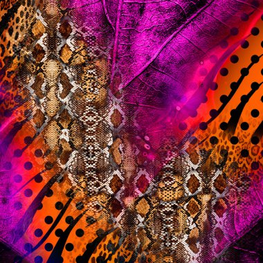 Yazdır, Afrika Hayvan İzleri. Klasik Doğal Şablon. Siyah Egzotik Hayvan Modeli. Tekstil Giysi Tasarımı..