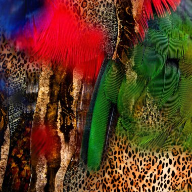 Karışık iz kalıpları, zincirli leopar deseni