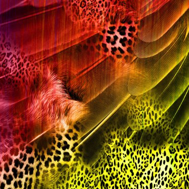 Karışık iz kalıpları, zincirli leopar deseni