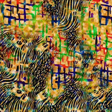 soyut güzel renkli kombinasyon deseni