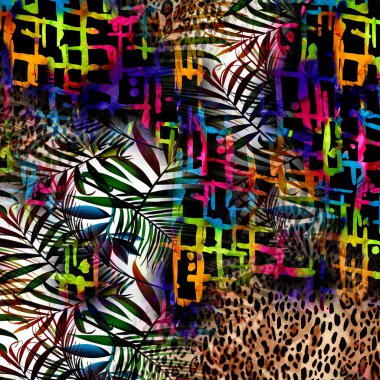 soyut güzel renkli kombinasyon deseni