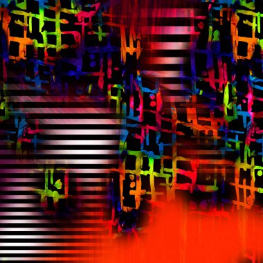 soyut güzel renkli kombinasyon deseni