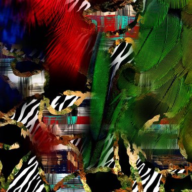 modern karışık baskı deseni, tekstil tasarımı