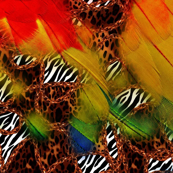 Отпечатки Африканских Животных Винтажный Природный Узор Черный Экзотический Анимальный Паттерн — стоковое фото