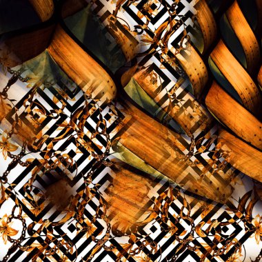 soyut güzel renkli kombinasyon deseni