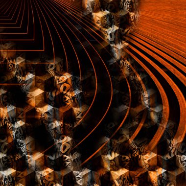 soyut güzel renkli kombinasyon deseni