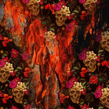 Karışık iz kalıpları, zincirli leopar deseni