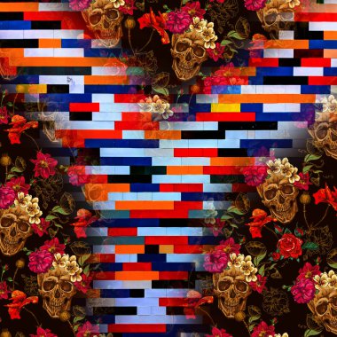 Karışık iz kalıpları, zincirli leopar deseni