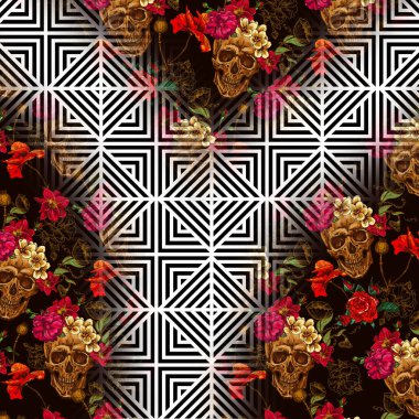 Karışık iz kalıpları, zincirli leopar deseni