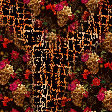 Karışık iz kalıpları, zincirli leopar deseni