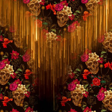 Karışık iz kalıpları, zincirli leopar deseni