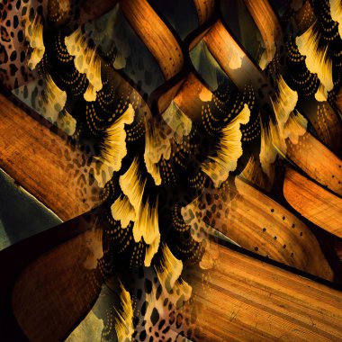 Karışık iz kalıpları, zincirli leopar deseni