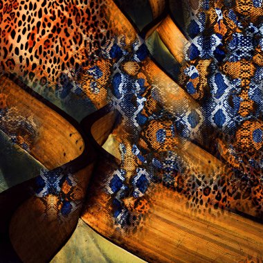 Karışık iz kalıpları, zincirli leopar deseni