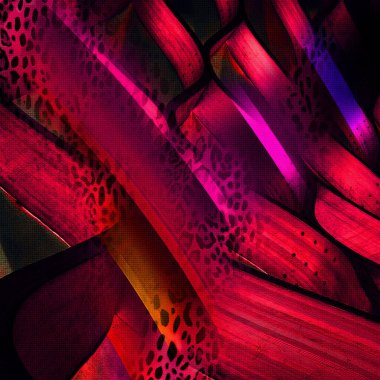 Karışık iz kalıpları, zincirli leopar deseni