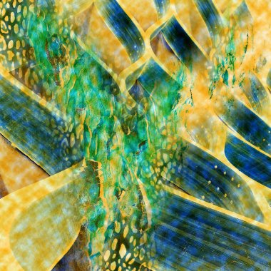 Karışık iz kalıpları, zincirli leopar deseni