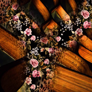 Kumaş desenli. Renkli arka plan. Renkli desen. Poster, broşür, el ilanı ve kart için yaratıcı grafik tasarımı. Eşsiz duvar kâğıdı. Ağ, kumaş ve albüm kapağı için arkaplan.