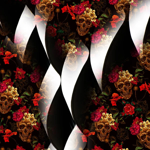 Karışık iz kalıpları, zincirli leopar deseni