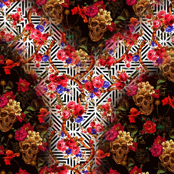 Karışık iz kalıpları, zincirli leopar deseni