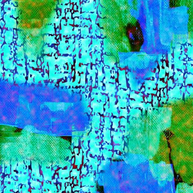 Moda baskısı, geometrik şekilli soyut leopar derisi