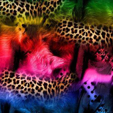 Renkli moda desenleri, tekstil desenleri