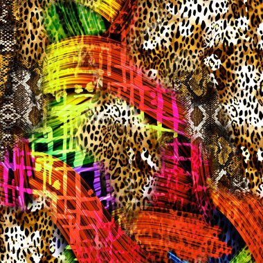 soyut güzel renkli kombinasyon deseni