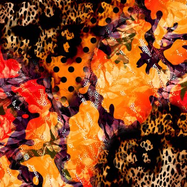 Renkli moda desenleri, tekstil desenleri