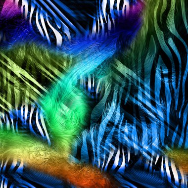 Karışık iz kalıpları, zincirli leopar deseni