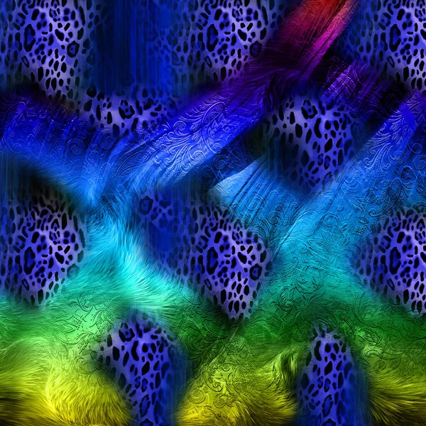 Patrón Impresión Tela Fondo Multicolor Patrón Colorido Diseño Gráfico Creativo — Foto de Stock