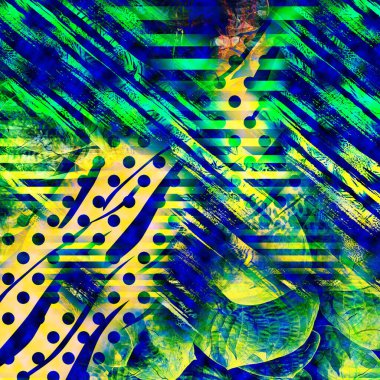 modern karışık baskı deseni, tekstil tasarımı