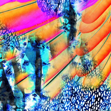 modern karışık baskı deseni, tekstil tasarımı