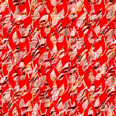 Moda baskısı, geometrik şekilli soyut leopar derisi