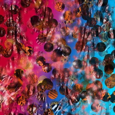 modern karışık baskı deseni, tekstil tasarımı