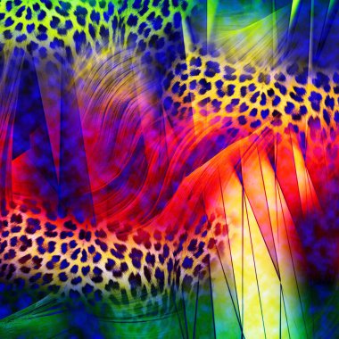 Karışık iz kalıpları, zincirli leopar deseni