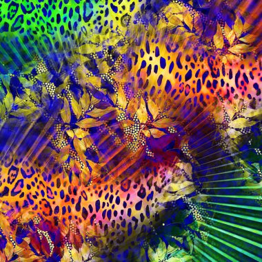 Karışık iz kalıpları, zincirli leopar deseni