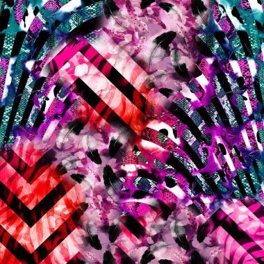 Karışık iz kalıpları, zincirli leopar deseni