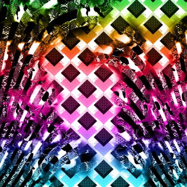 Karışık iz kalıpları, zincirli leopar deseni