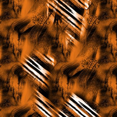 Yazdır, Afrika Hayvan İzleri. Klasik Doğal Şablon. Siyah Egzotik Hayvan Modeli. Tekstil Giysi Tasarımı..