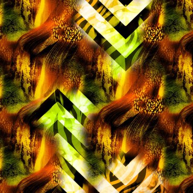 Yazdır, Afrika Hayvan İzleri. Klasik Doğal Şablon. Siyah Egzotik Hayvan Modeli. Tekstil Giysi Tasarımı..