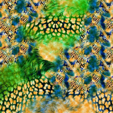 Yazdır, Afrika Hayvan İzleri. Klasik Doğal Şablon. Siyah Egzotik Hayvan Modeli. Tekstil Giysi Tasarımı..