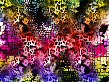 Tekstil moda izleri, renkli kumaş desenleri.