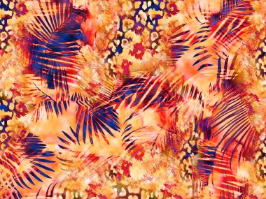 Tekstil moda izleri, renkli kumaş desenleri.